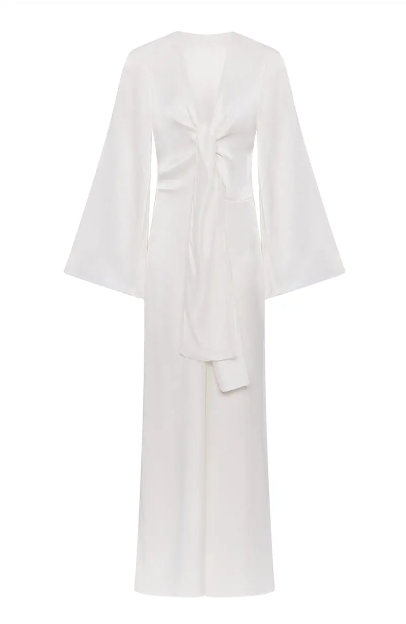 Annie Bridal Tie Front Jumpsuit - Image 11