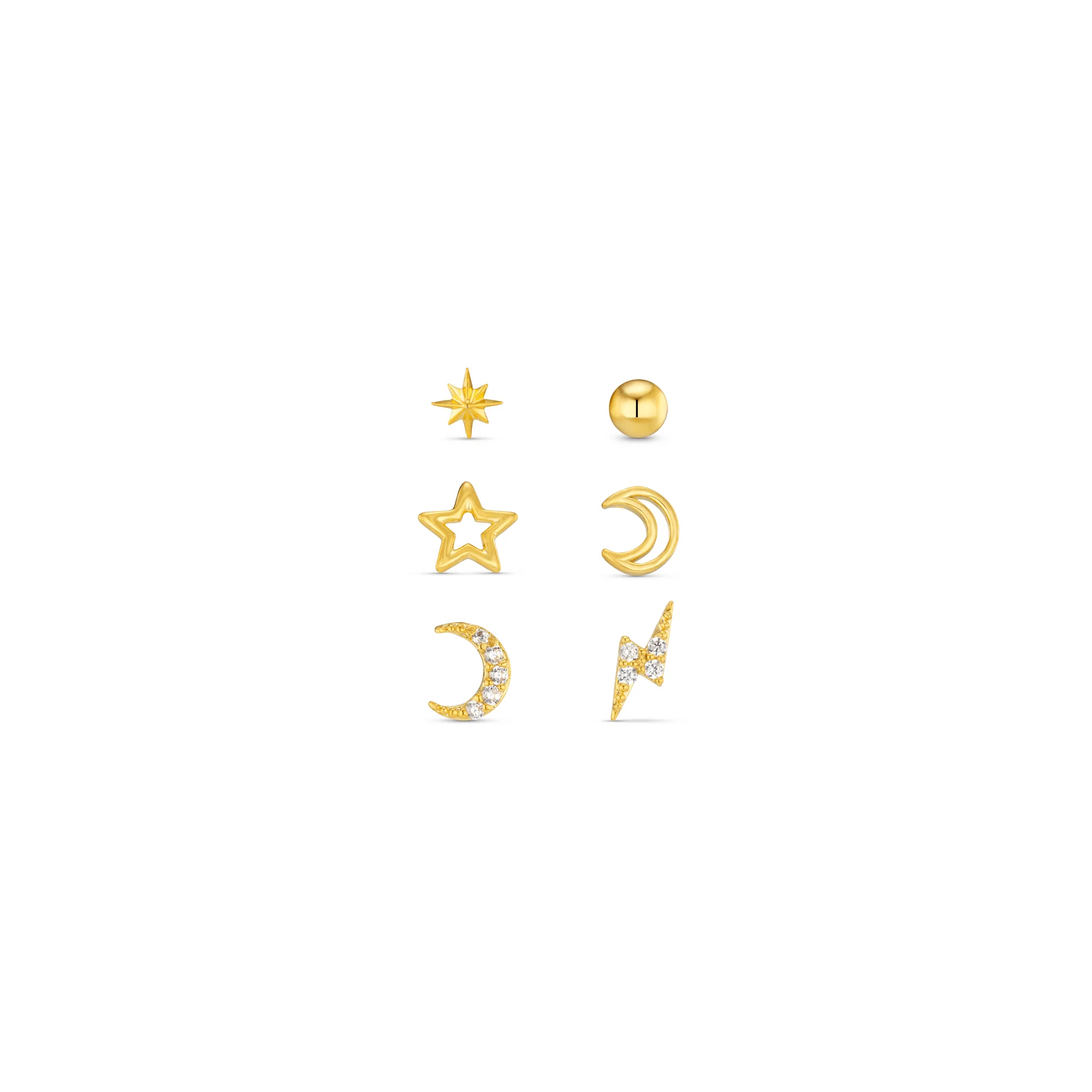 Celestial Stud Pack Ear Party - Gold