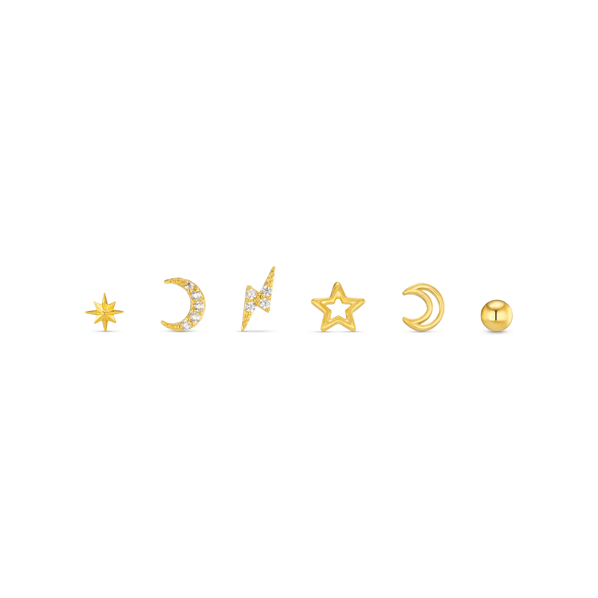Celestial Stud Pack Ear Party - Gold - Image 2