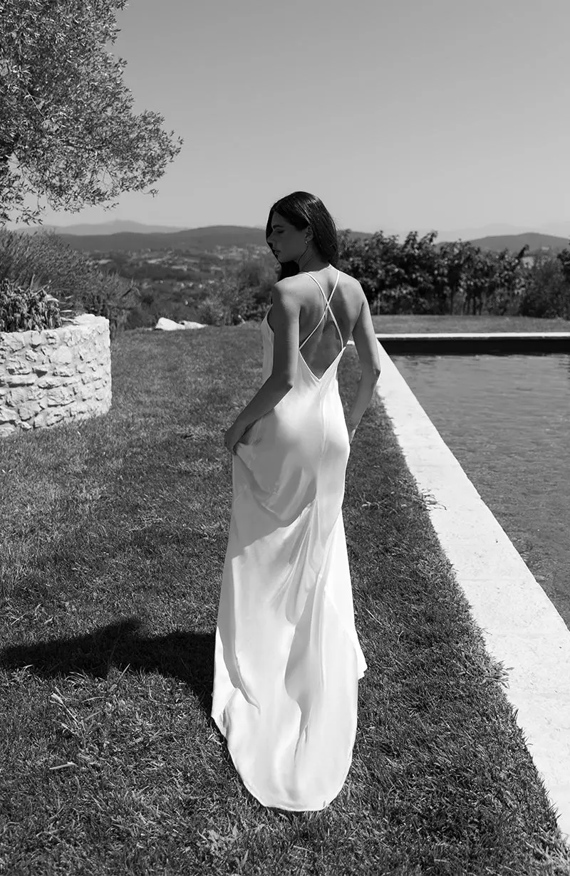 Chrissy Bridal Slip Dress - Image 9