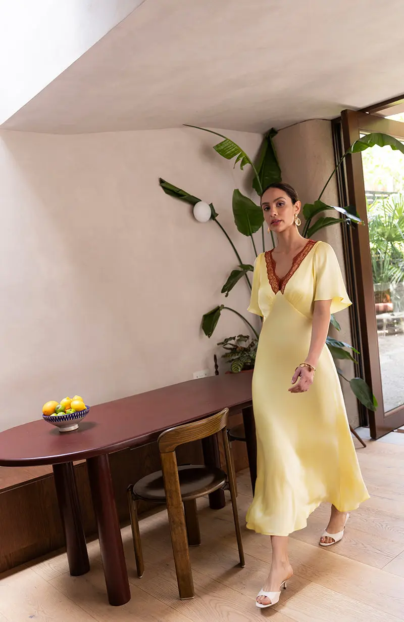 Ellis Butter Yellow Dress - Image 2