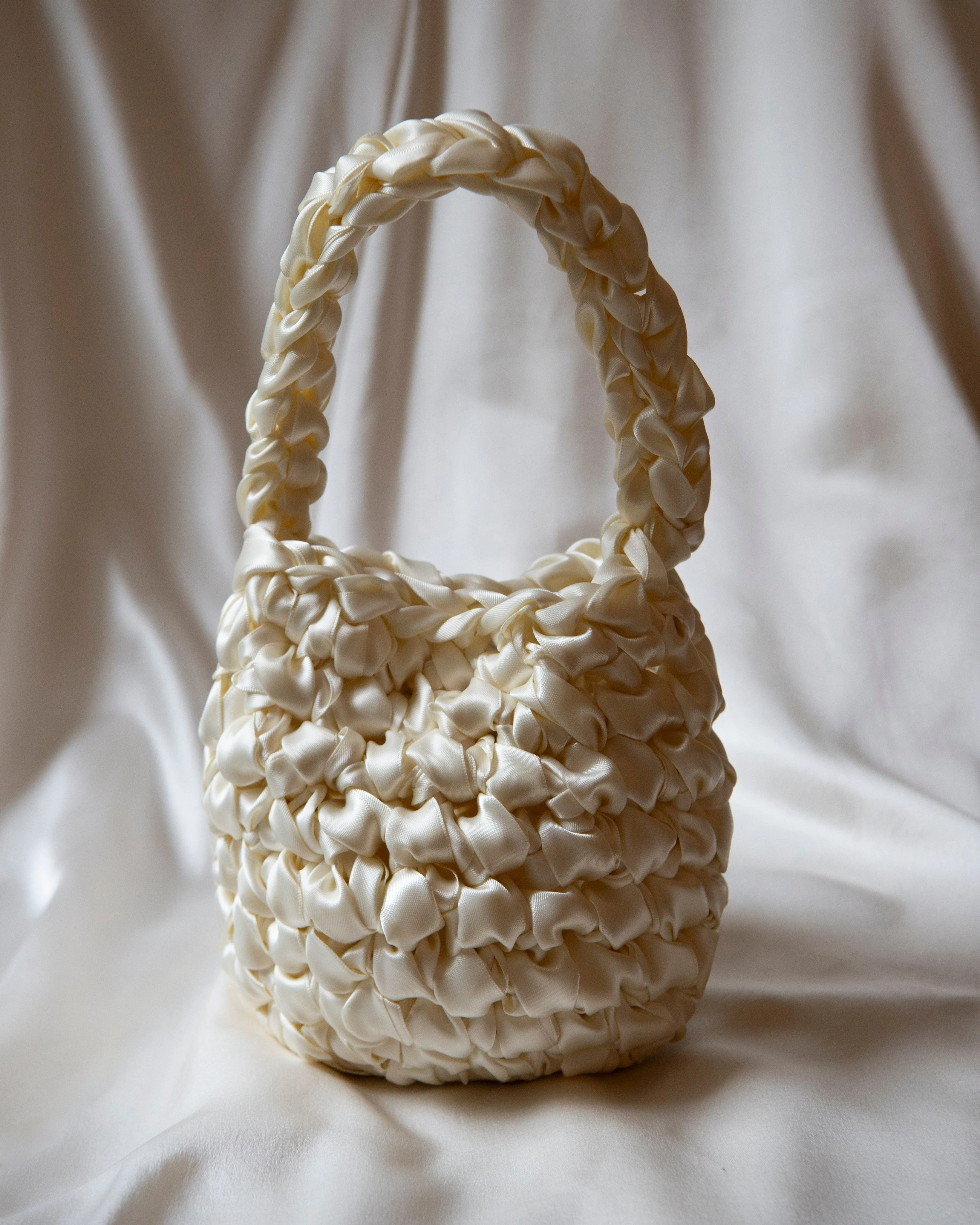 Ivory Handmade Bridal Bag - Image 4
