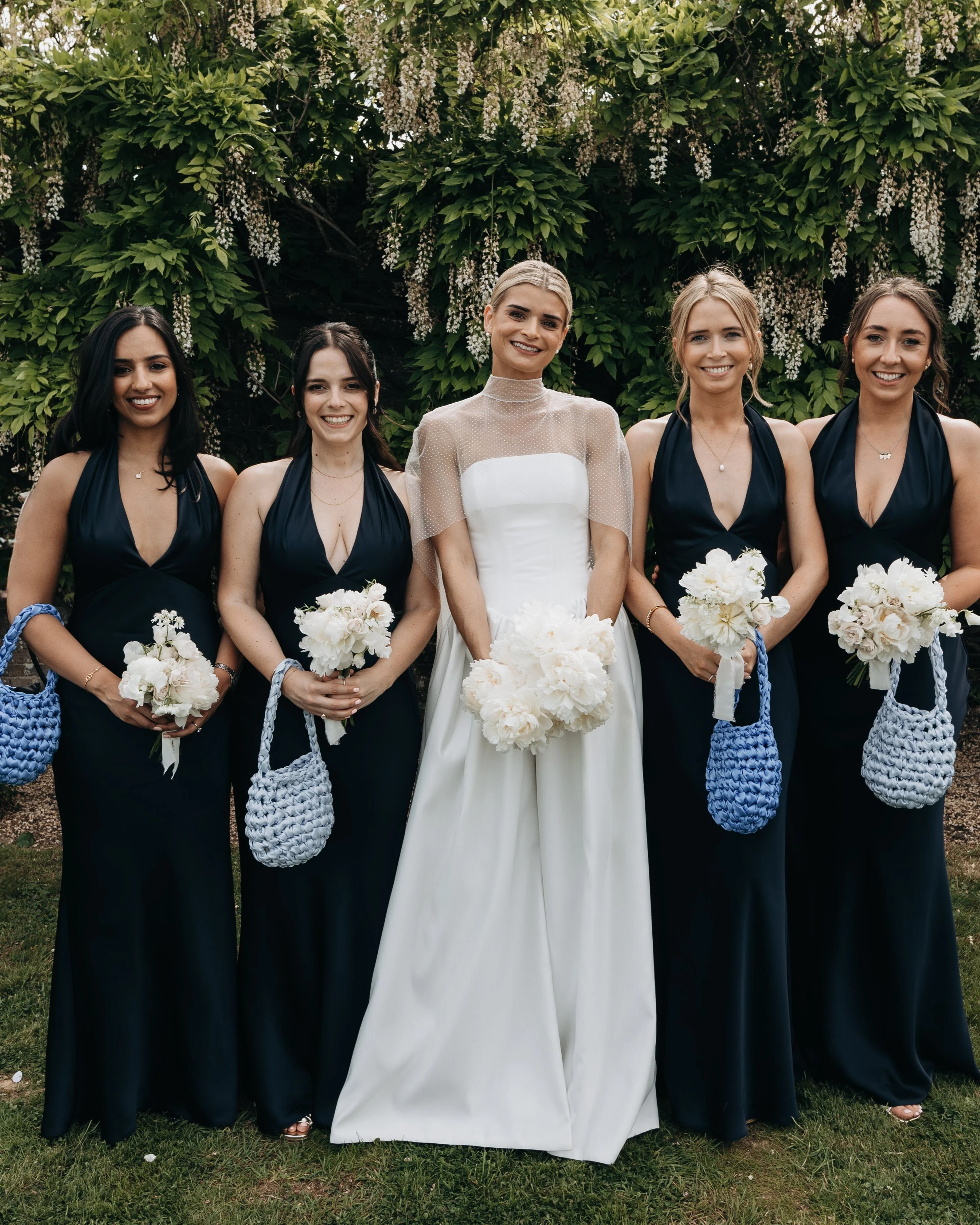 Wisteria Blue Handmade Bridal Bag - Image 3