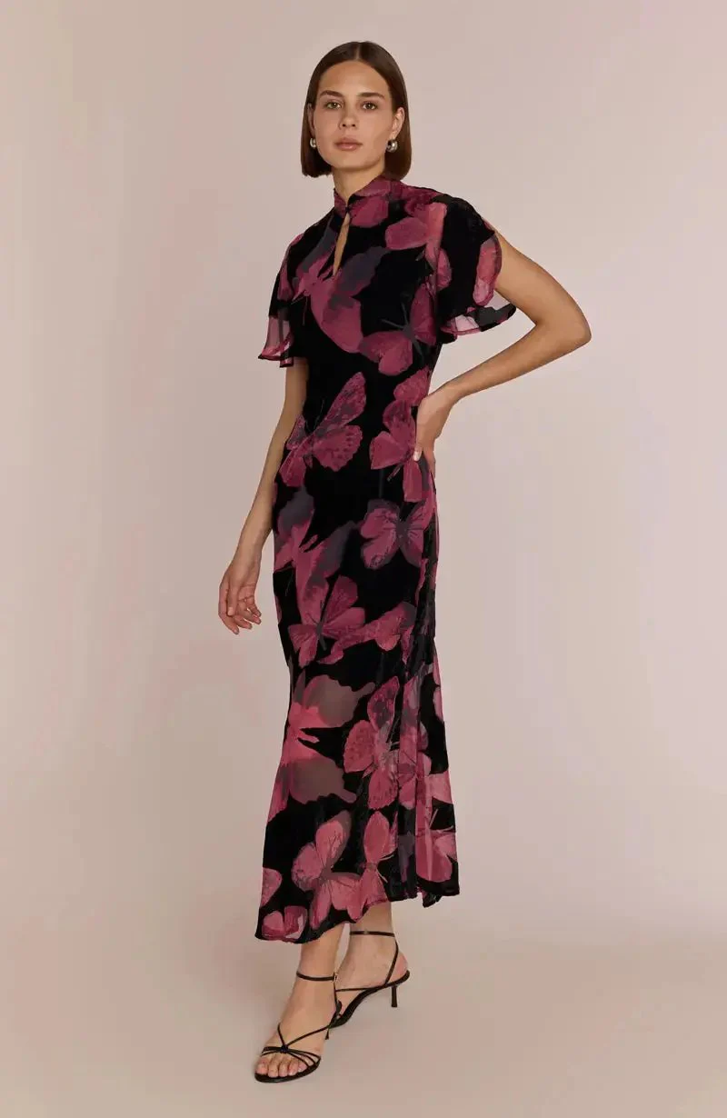 Kyoto Dress in Butterfly Print - Image 13
