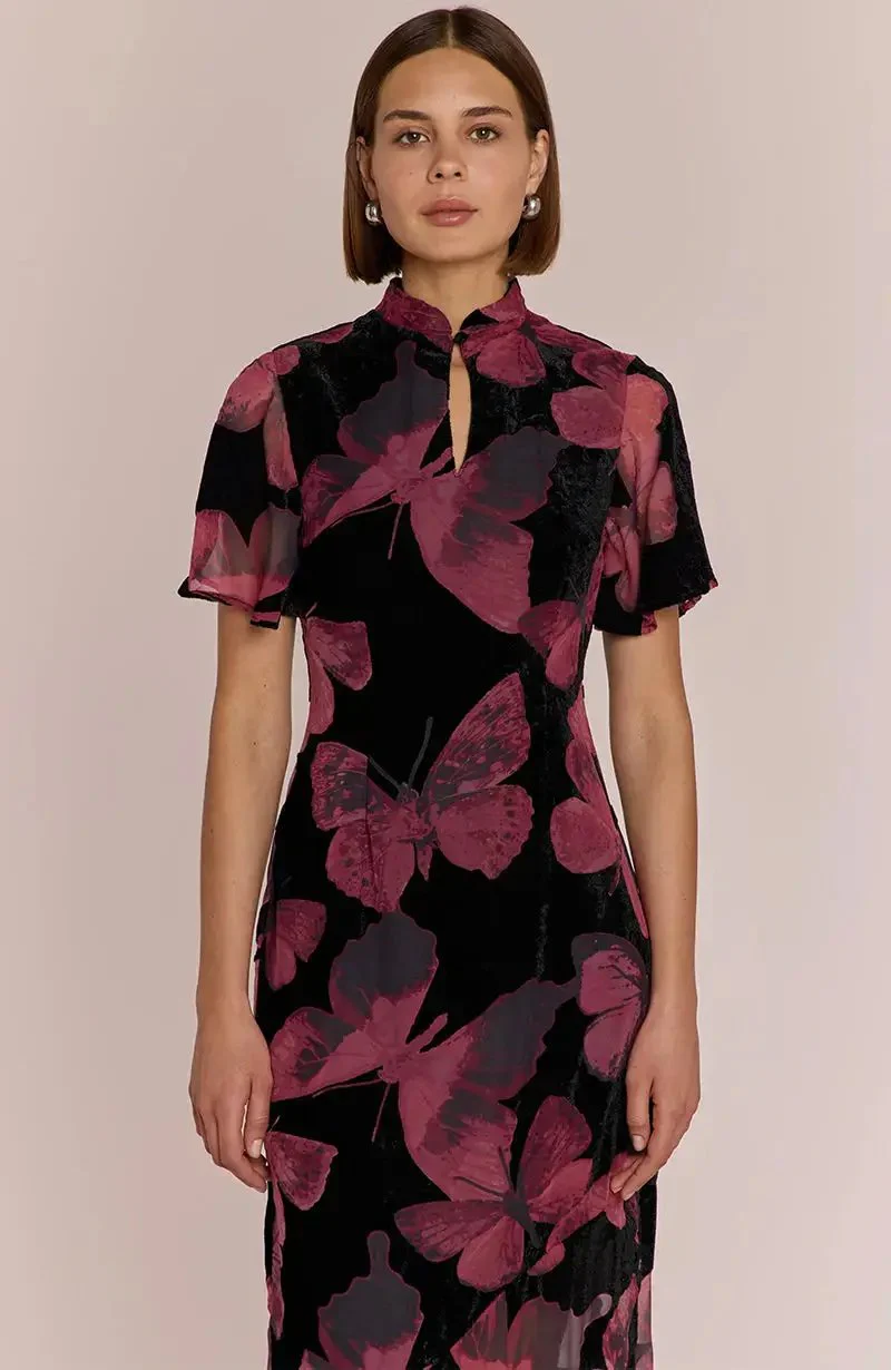 Kyoto Dress in Butterfly Print - Image 15
