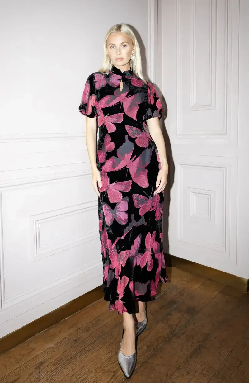 Kyoto Dress in Butterfly Print - Image 9