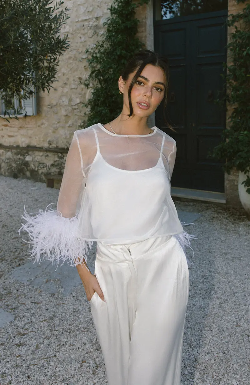 Lulu Bridal High Waisted Trouser - Image 6