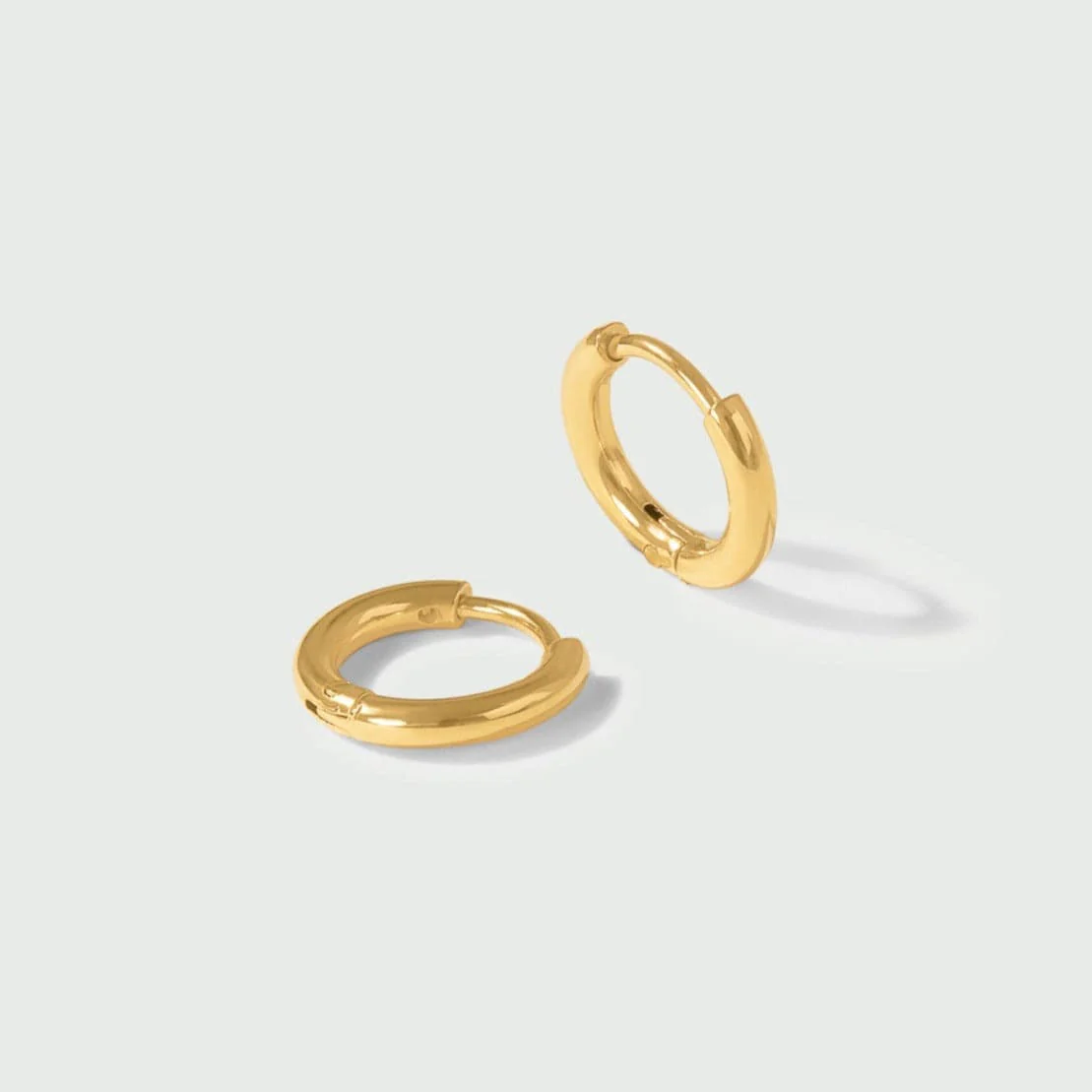 LUXE Huggie Hoop Earrings - Gold - Image 3