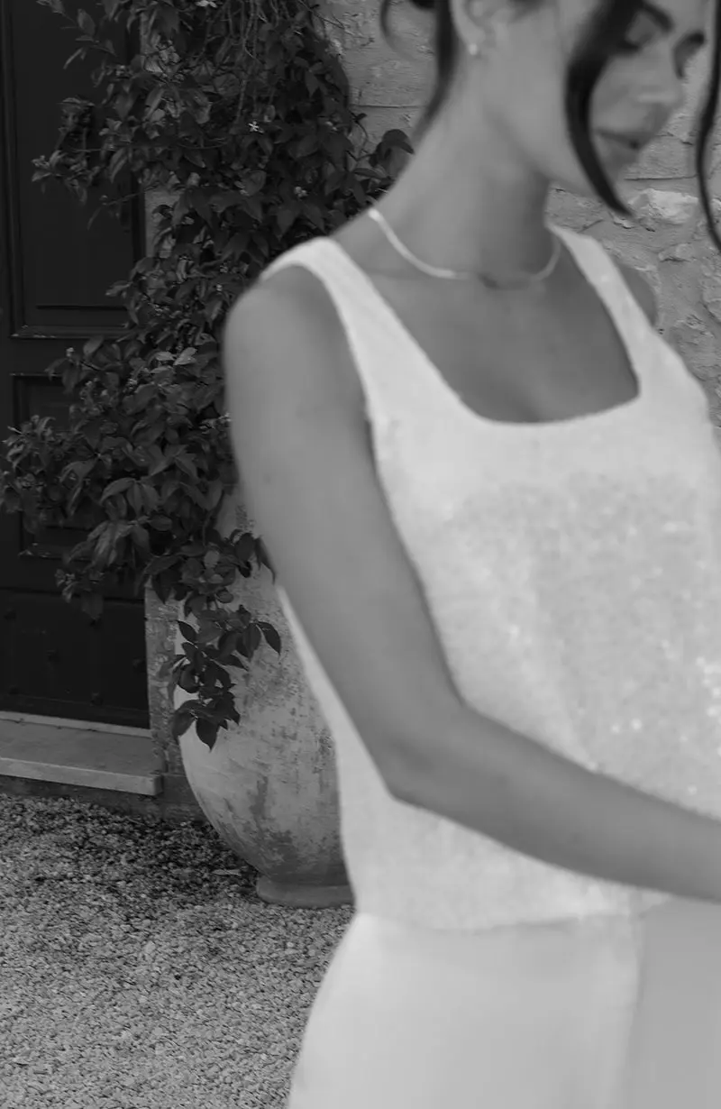 Nancy Bridal Sequin Top - Image 3