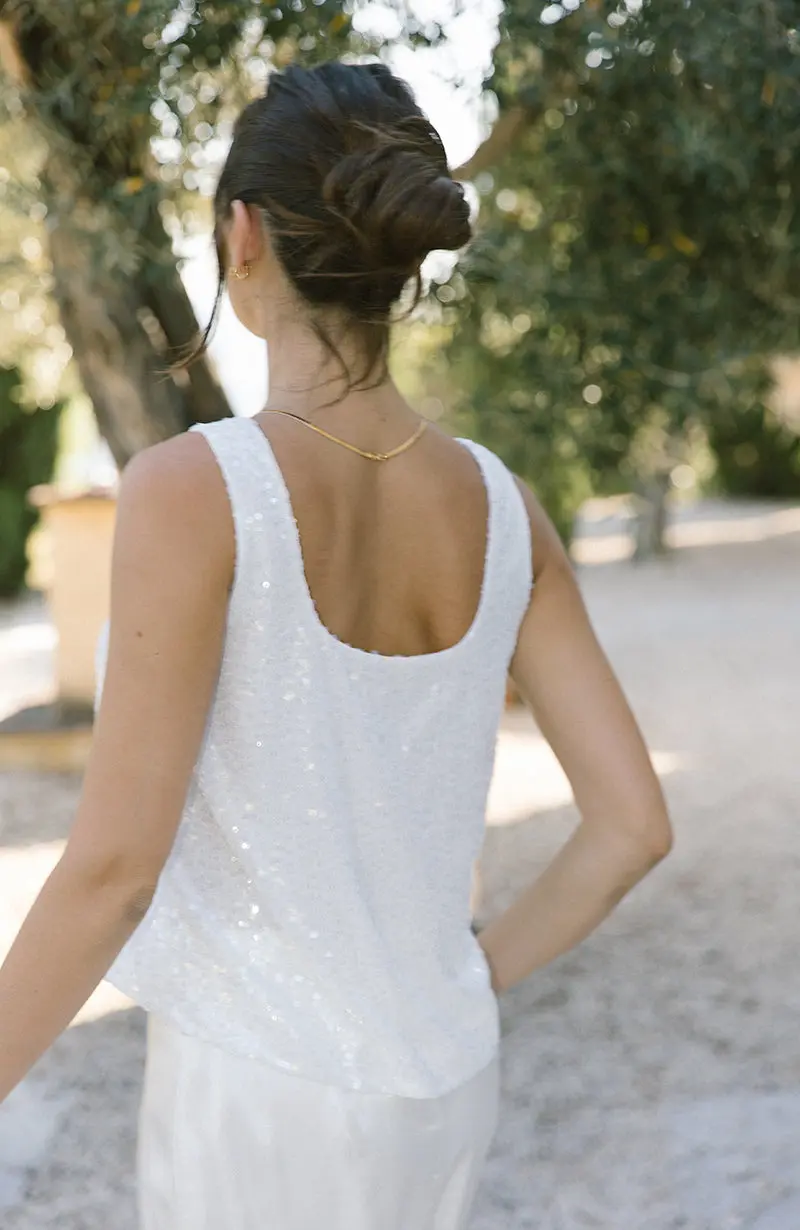 Nancy Bridal Sequin Top - Image 4
