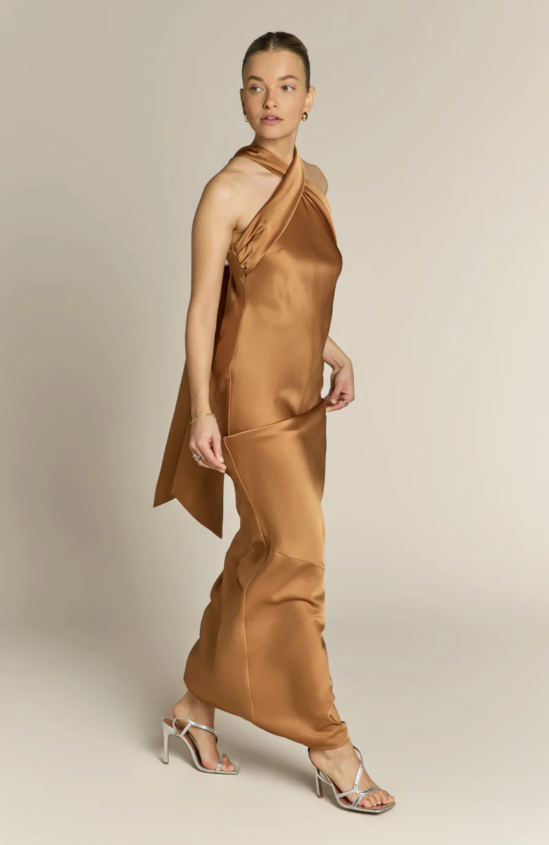 Roma Dress in Caramel - Image 5