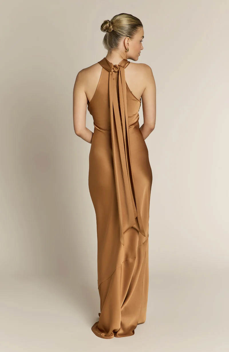 Roma Dress in Caramel - Image 7