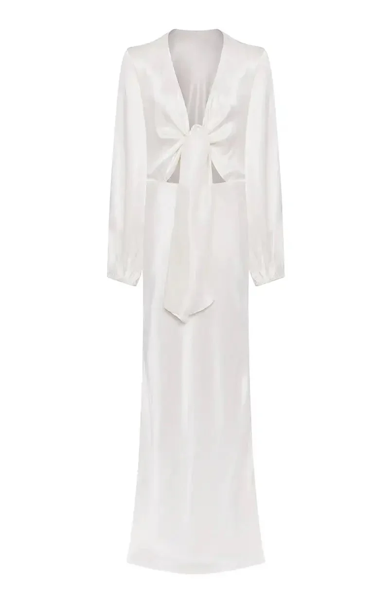 Tina Bridal Tie Front Dress - Image 11